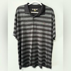 Greg Norman Polo Black & Grey Heathered XXL